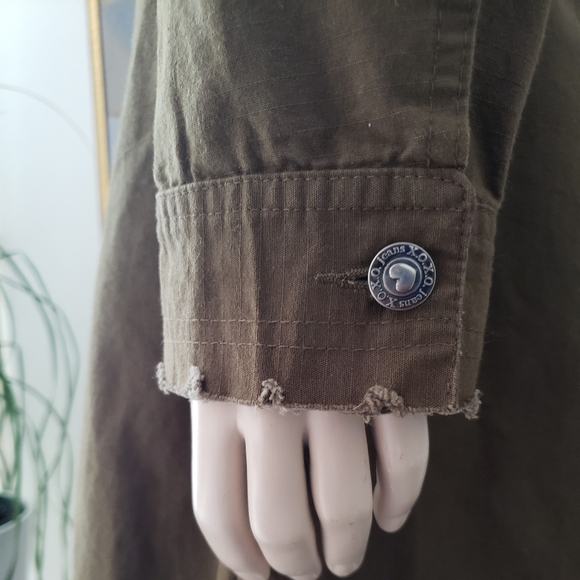 XOXO | Khaki Maxi Duster Jacket - Picture 10 of 15